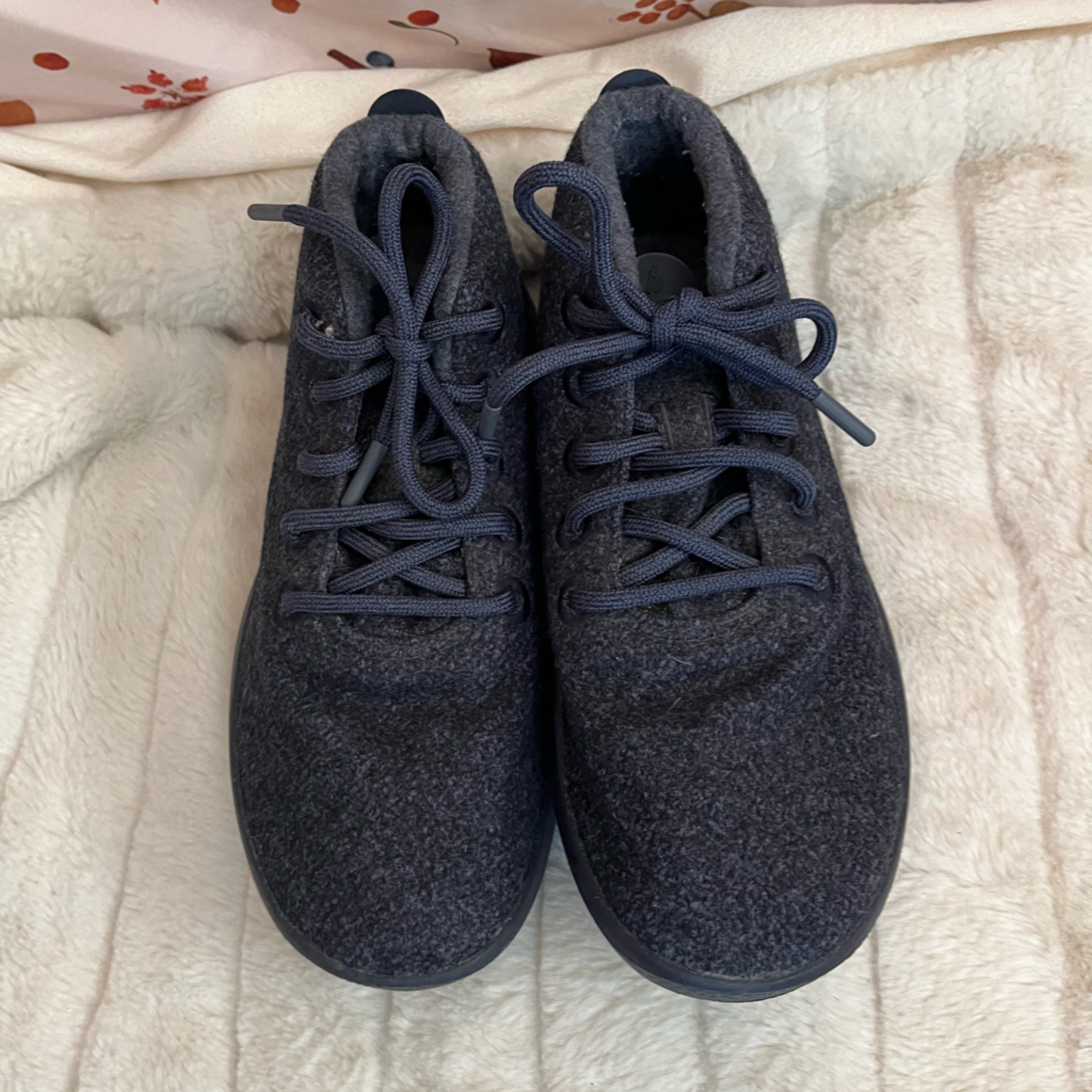 Allbirds Womens 8 Wool Runner Up Mizzles High Top Savanna Nights Blue Sneakers